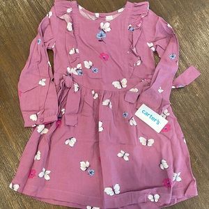 Carters Butterfly Dress - Size 3T NWT